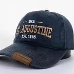 ST. AUGUSTINE - LEATHER TAG BLUE CAP