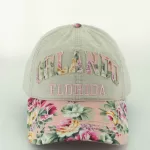 FB090930 (ORLANDO FLORAL CURVED - KHAKI FLORAL)