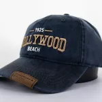 HOLLYWOOD BEACH - LEATHER TAG BLUE CAP (NEW LINE)