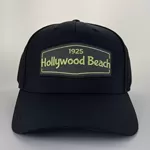 HOLLYWOOD BEACH - GREEN NEON PATCH BLACK CAP (NEW LINE)