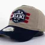 MIAMI - BEAUTIFUL FLAG BEIGE CAP (NEW LINE)