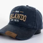 ORLANDO - LEATHER TAG BLUE CAP (NEW LINE)