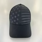 PLAIN - STARS & STRIPES CURVED BLACK CAP (NEW LINE)