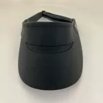 PLAIN - VISOR POLY BLACK CAP (NEW LINE)