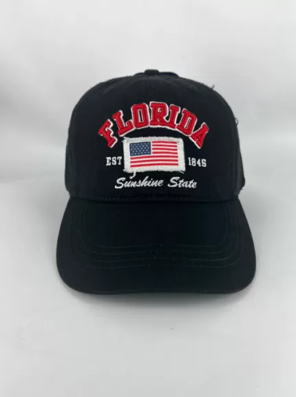 FC020290 (FLORIDA - FLAG PATCH - BLACK)