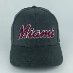 JF071420 (MIAMI JERSEY FITTED - MEDIUM GRAY AND RED)