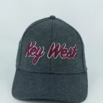 JF071440 (KEY WEST - JERSEY FITTED - MEDIUM GRAY AND RED)