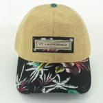 SF020210 (FT. LAUDERDALE STRAW FLORAL - BLACK)